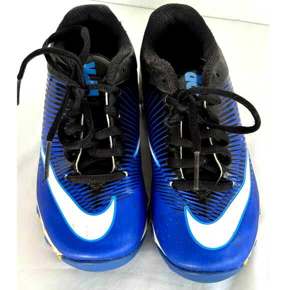 NIKE Kids Vapor Shark 2 Baseball-Football Cleats-Blue/Black-Outstanding-Size 12C - Picture 2 of 6